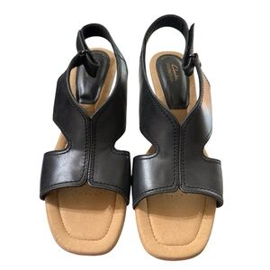Clarks Collection Wedge Sandals – Size 12M